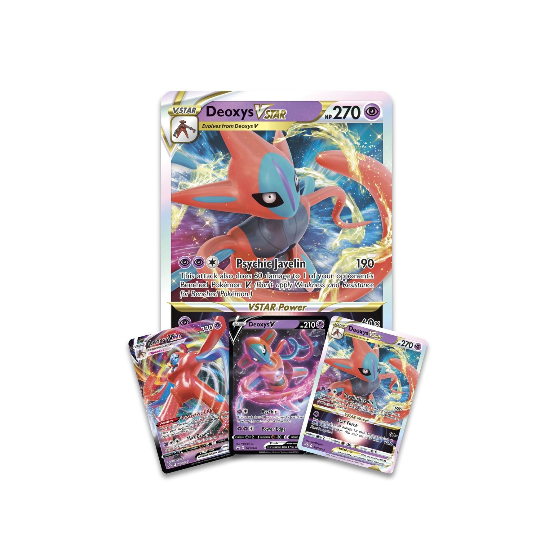 Pokemon Deoxys VSTAR & VMAX Battle Box promo cards