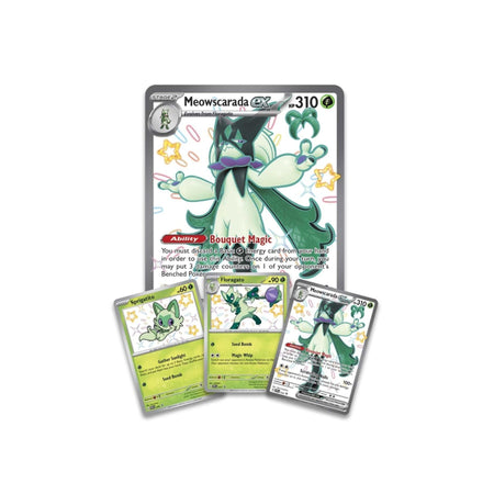 Pokemon Paldean Fates Premium Collection Meowscarada promo cards