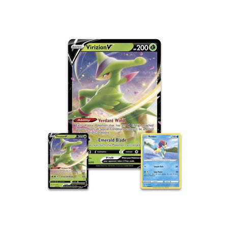 Pokemon Virizion V Box promo cards