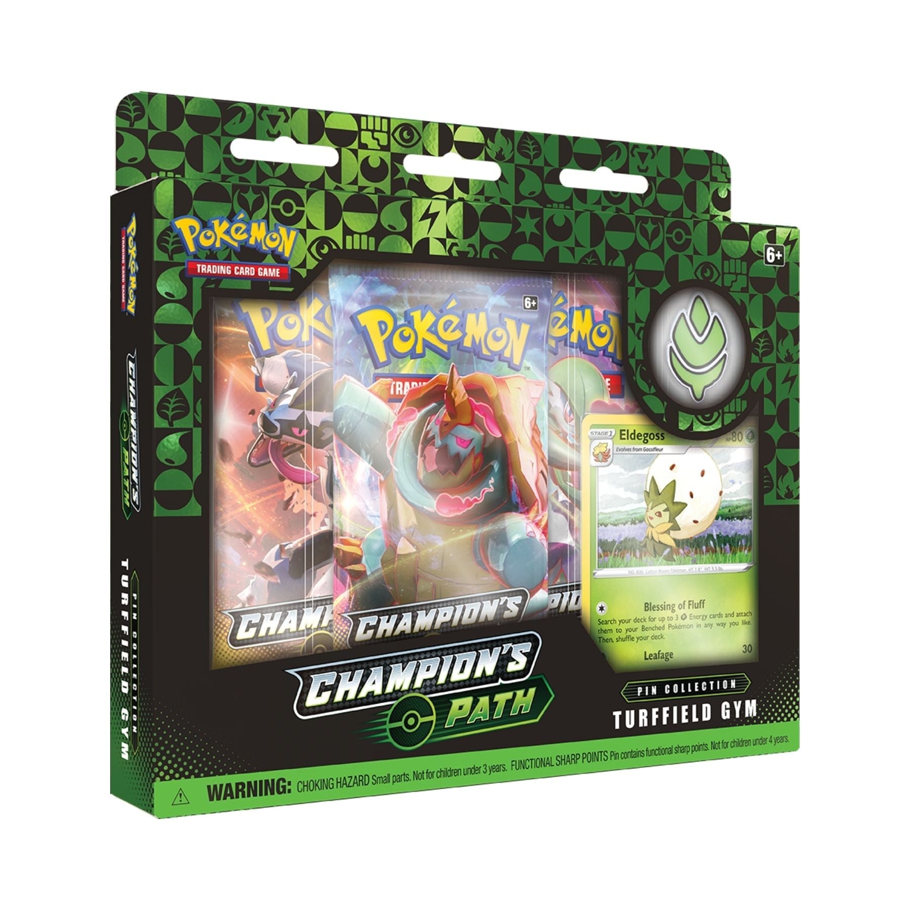 Pokemon Champion's top Path Special Pin Collection Stow-on-Side and hidden fates tin