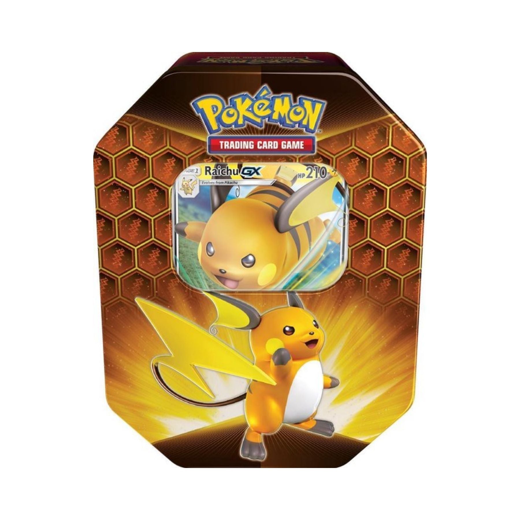 Pokemon Hidden Fates Raichu GX Tin