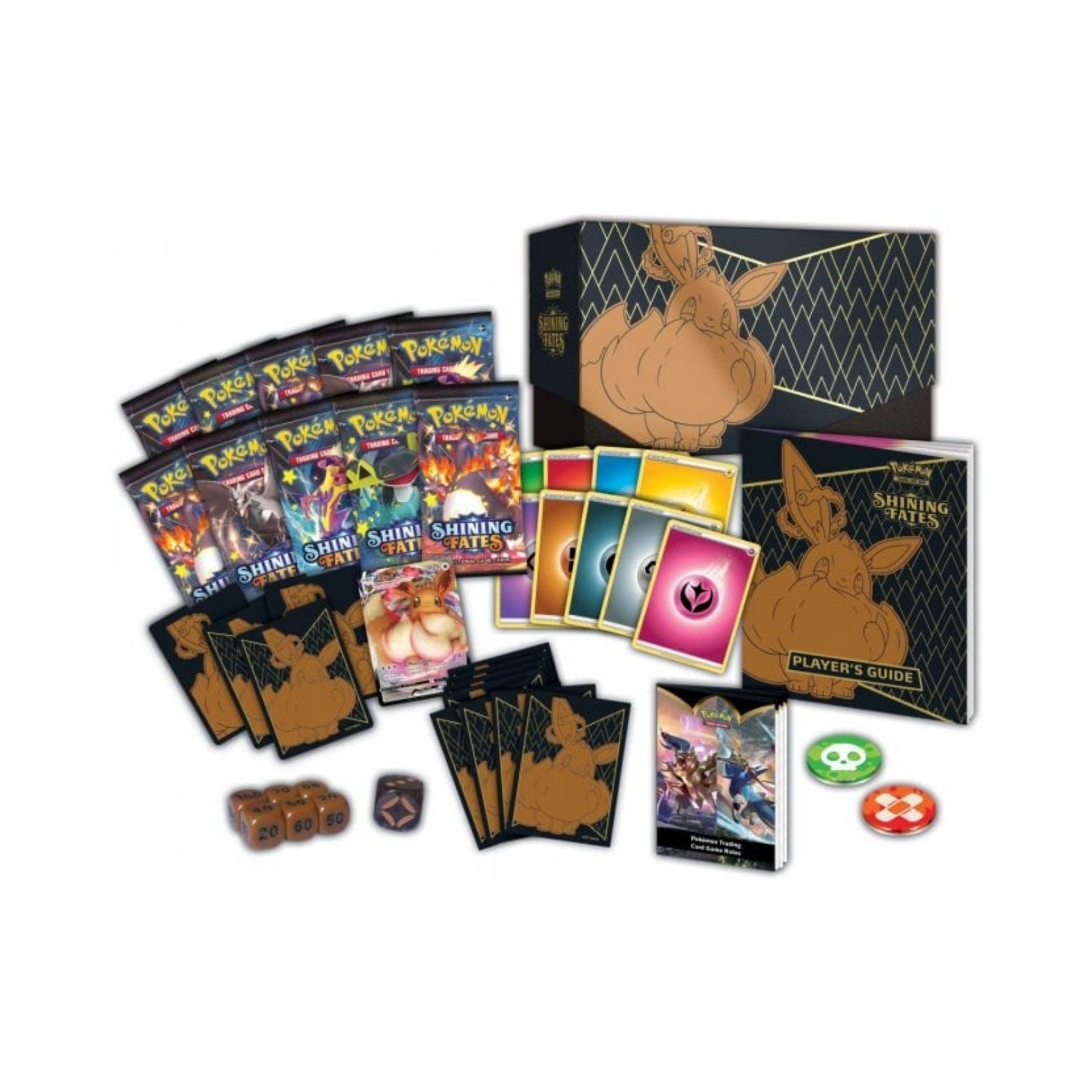 Pokemon Shining Fates Elite Trainer Box contents