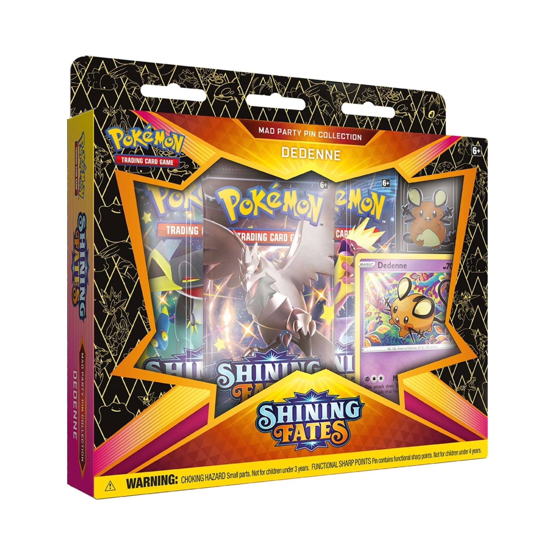 pokemon card pin collection Pokemon | Shining Fates | Mad Party Dedenne Pin
