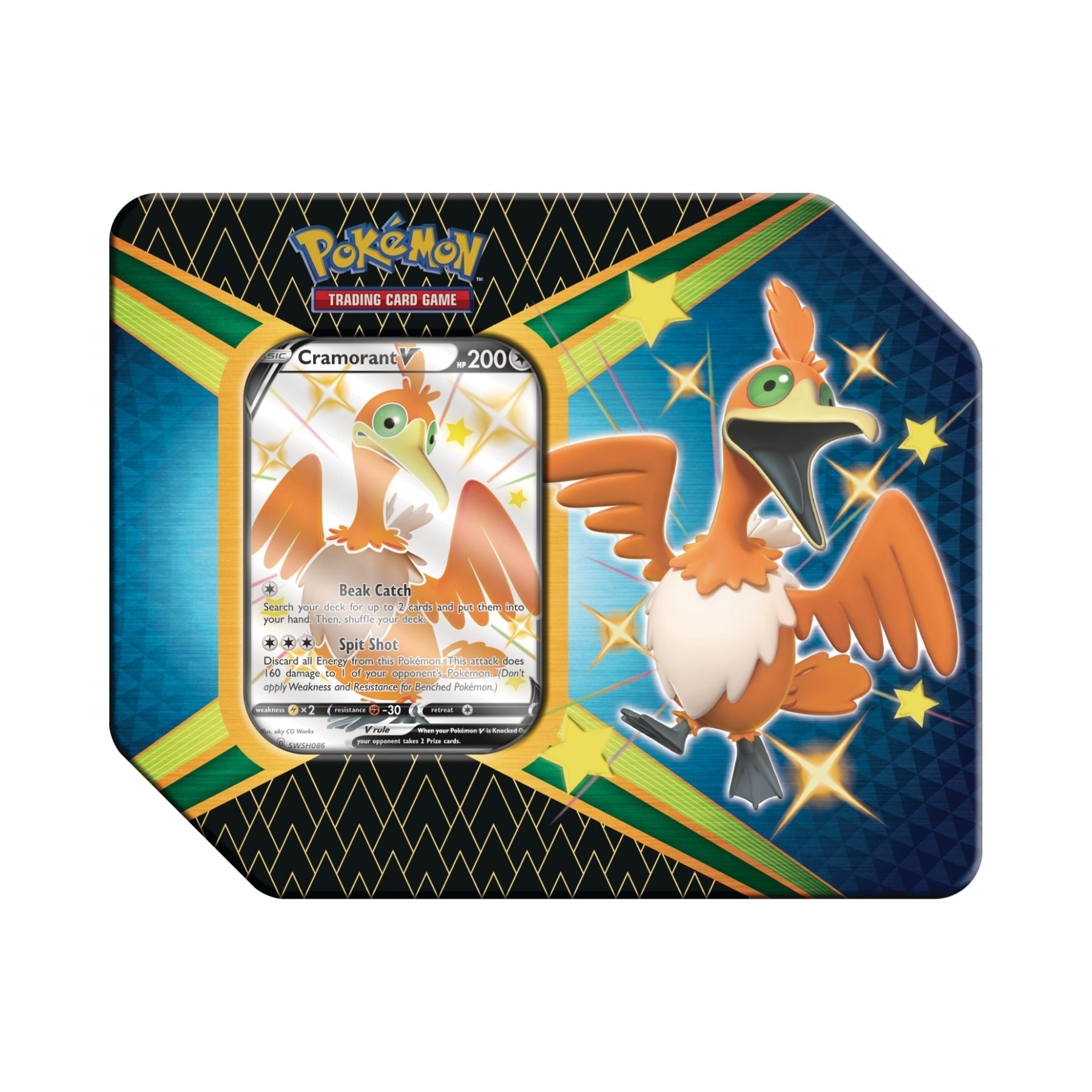 Pokemon Shining Fates Cramorant V Tin