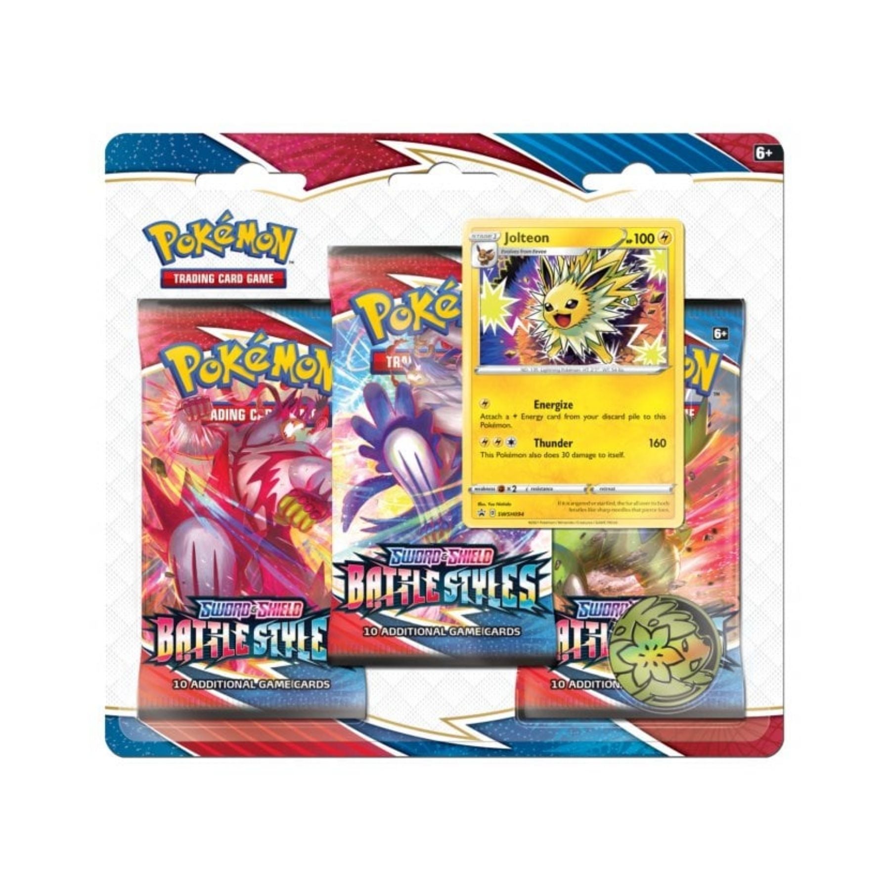 Pokemon Battle Styles 3 Pack Blister Jolteon | Pokemon TCG Pokemon Battle Styles 3 Pack Blister Jolteon | Pokemon TCG