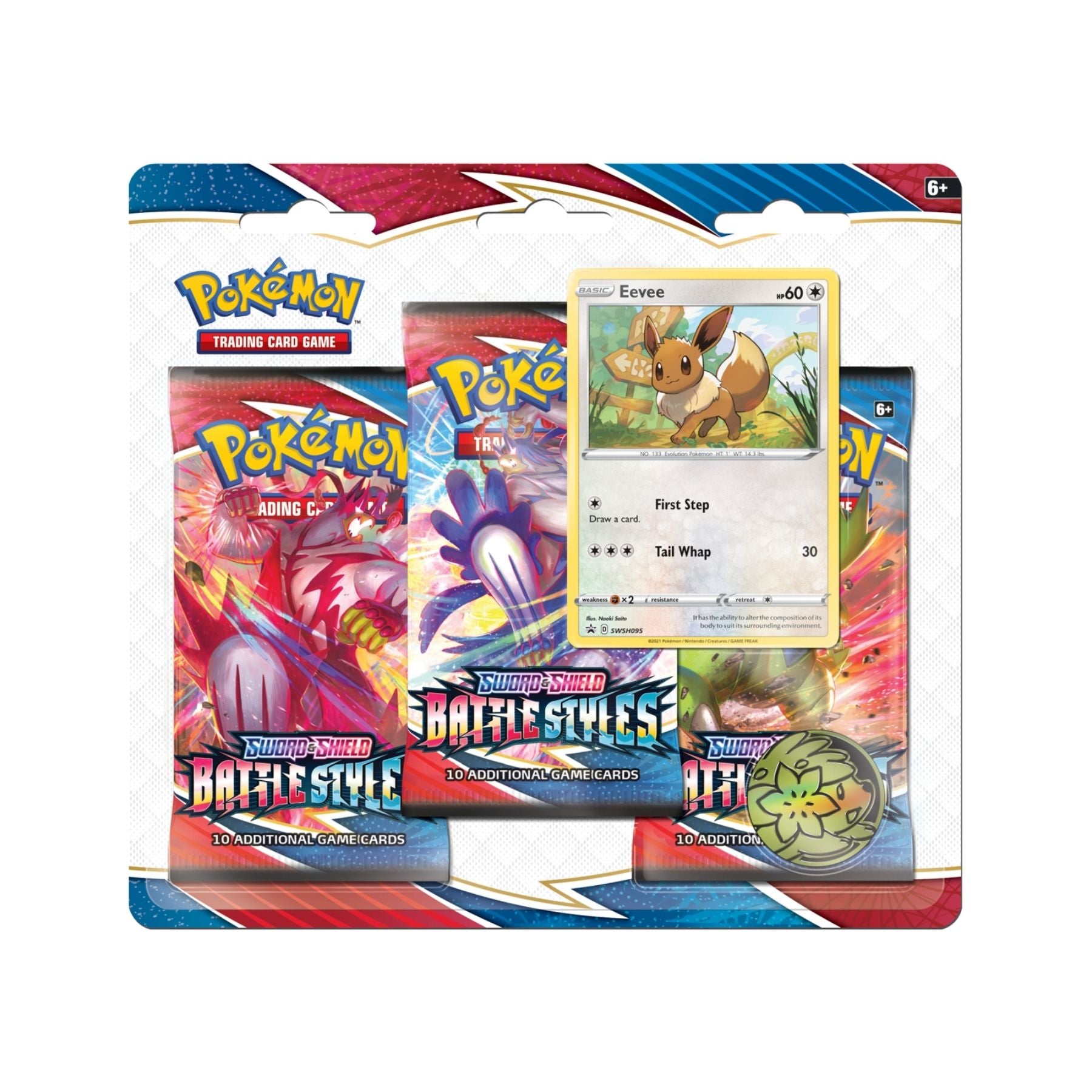 Pokemon Battle Styles 3 Pack Blister Eevee