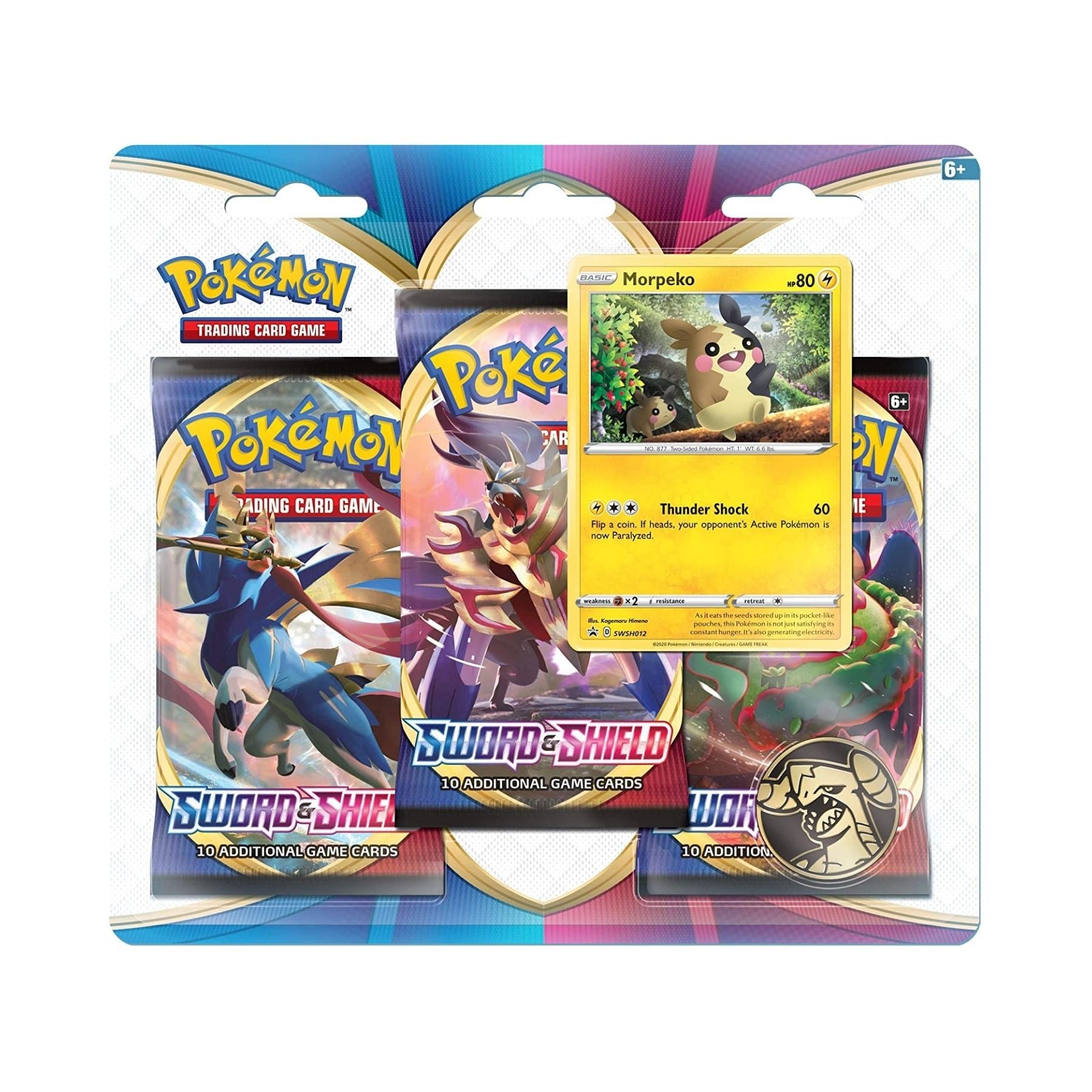 Pokemon Sword & Shield 3 Pack Blister Morpeko