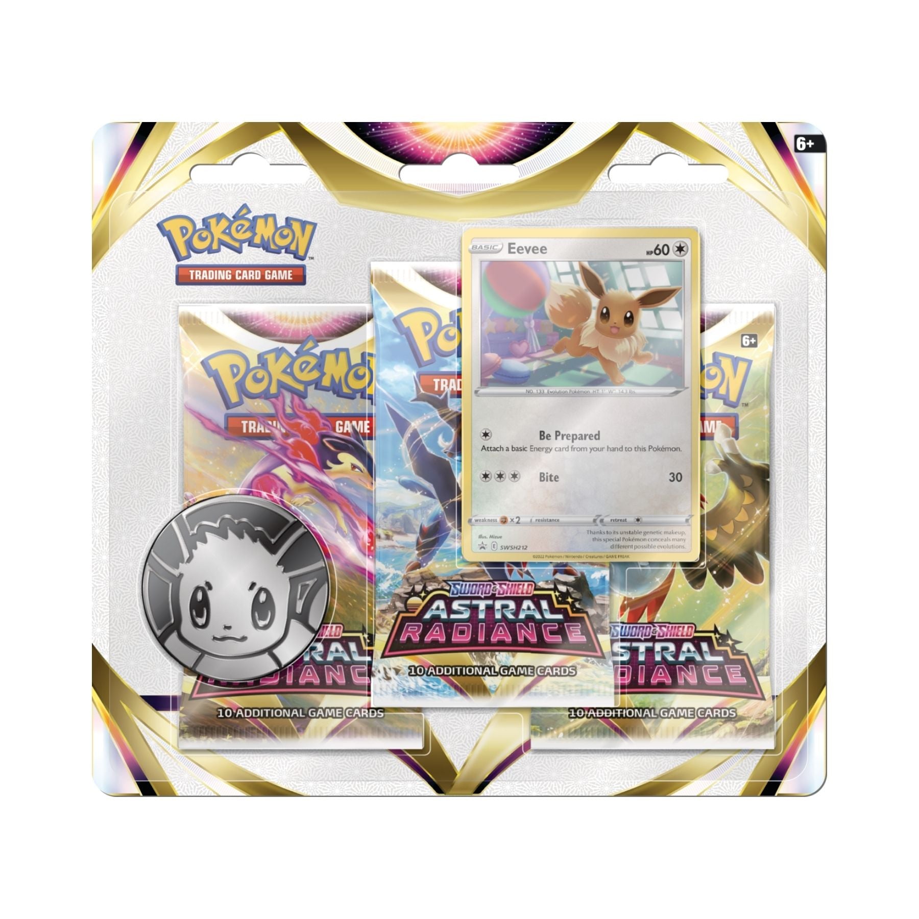 Pokemon Astral Radiance 3 Pack Blister Eevee | Pokeflip Pokemon Astral Radiance 3 Pack Blister Eevee | Pokeflip