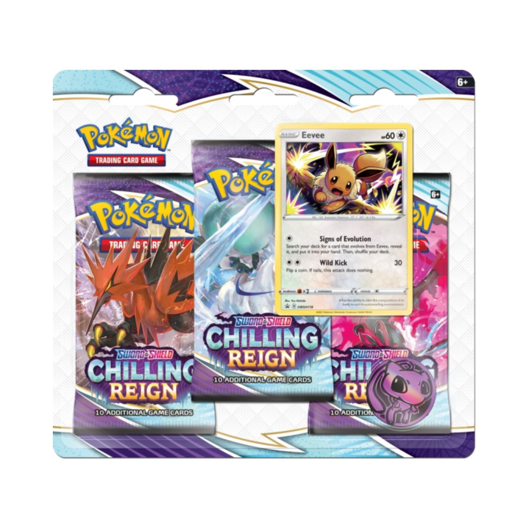 pokemon chilling reign booster packs Pokemon | Chilling Reign | 3 Pack Blister Eevee