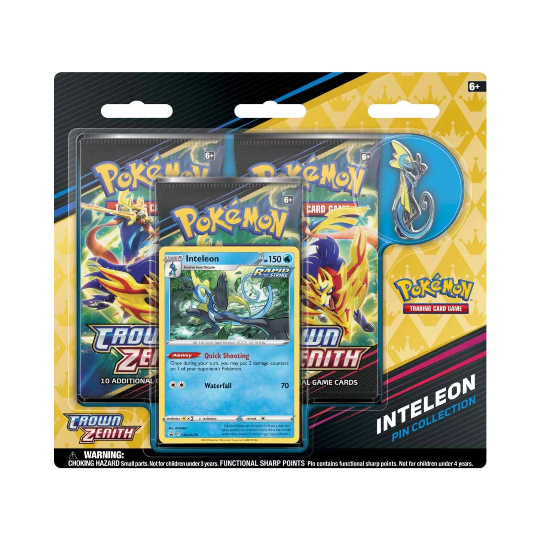 Pokemon Crown Zenith | Pin Collection | Inteleon | Pokeflip Pokemon Crown Zenith | Pin Collection | Inteleon | Pokeflip