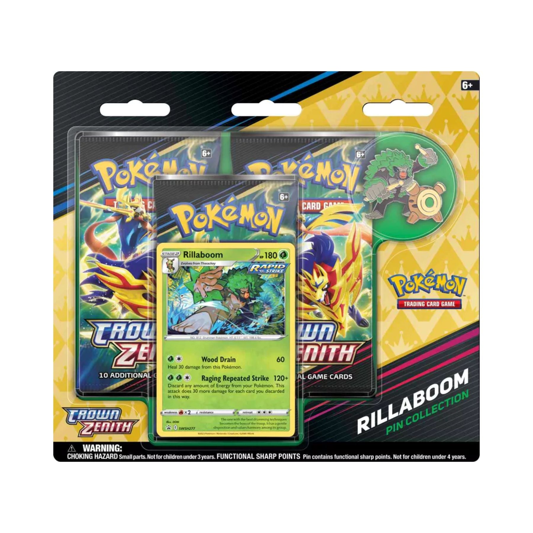pokemon card packs crown zenith Pokemon Crown Zenith | Pin Collection | Rillaboom