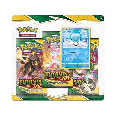 Pokemon Evolving Skies 3 Pack Blister Eiscue