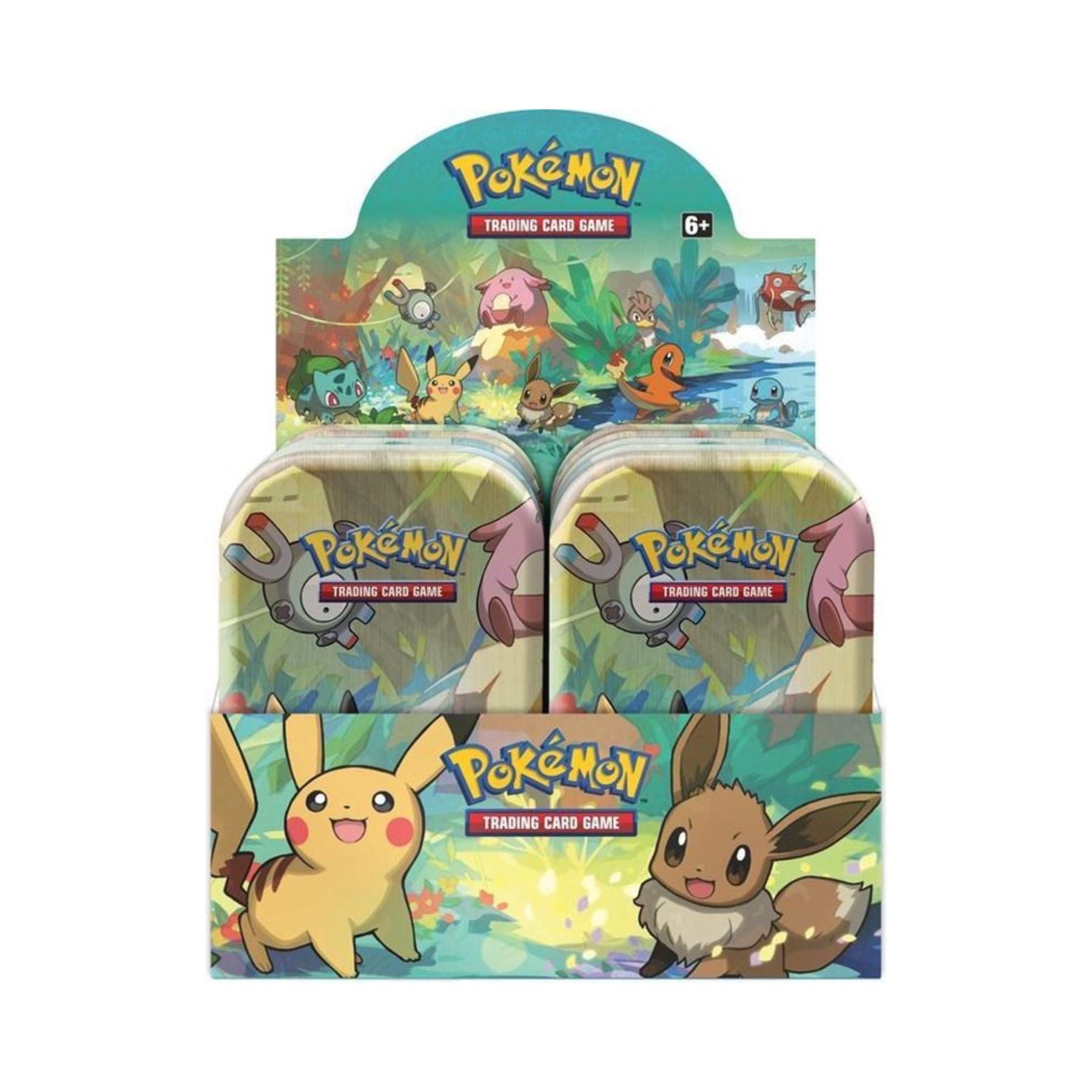 Pokemon Kanto Friends Mini Tins Display