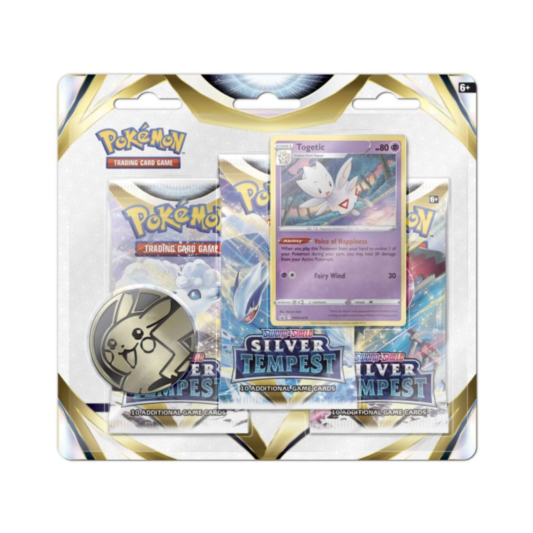 Pokemon | Silver Tempest | 3 Pack Blister Togetic | Pokeflip Pokemon | Silver Tempest | 3 Pack Blister Togetic | Pokeflip