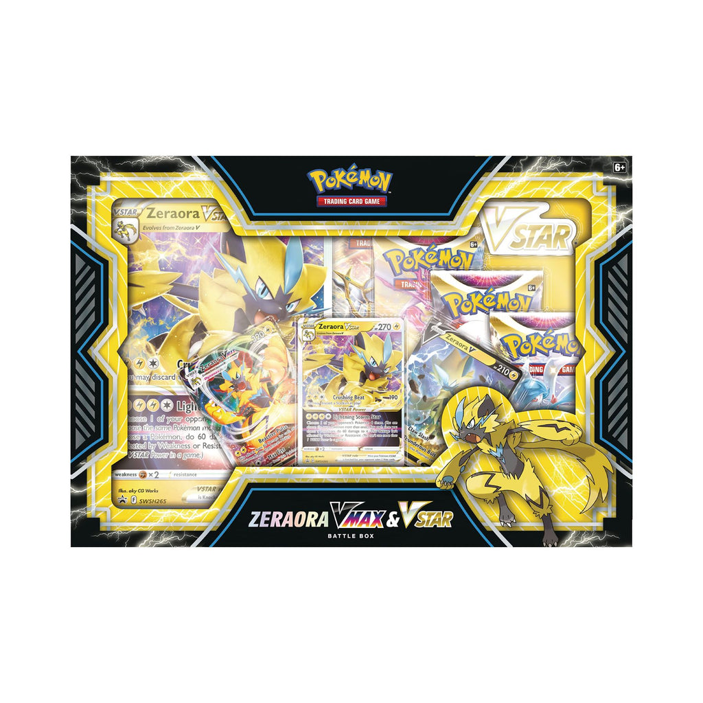 Zeraora Rought Battle Pokemon Zeraora VMAX & VSTAR Battle Box | Pokeflip